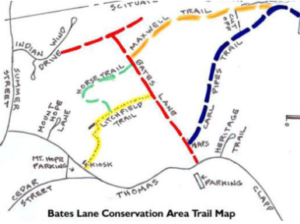 Bates Lane Trail Map Scituate